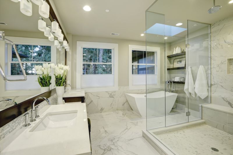 Luxury Shower with Glass Walls